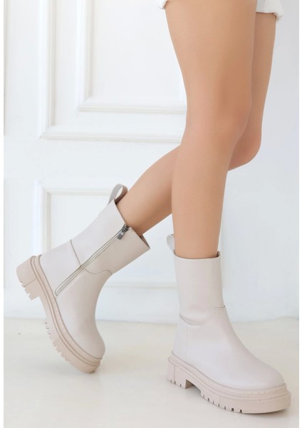 Liara Bej Cilt Topuklu Bot modelleri