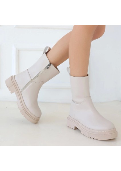 Liara Bej Cilt Topuklu Bot fırsatları