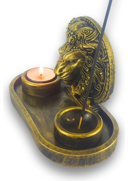 Aslan Çubuk Tütsülük ve Tealight (Altın) modelleri