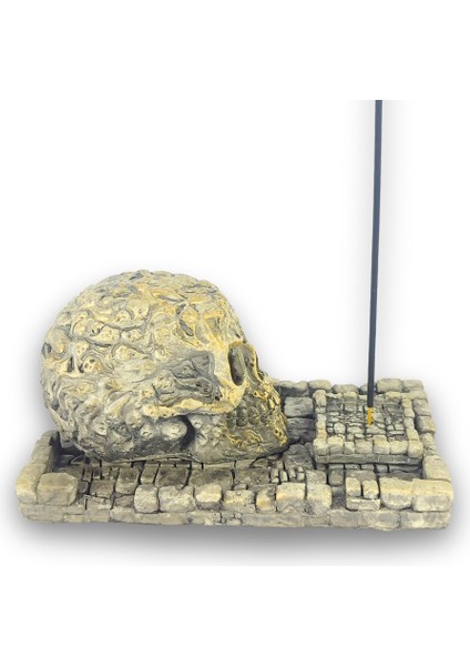 Kuru Kafa Büyük Çubuk Tütsülük ve Tealight (Beyaz) fiyatları