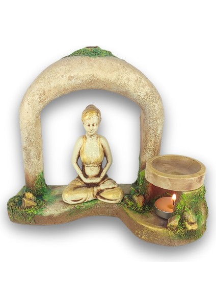 Yogacı Kız Buhurdanlık Geriakış Tütsülük