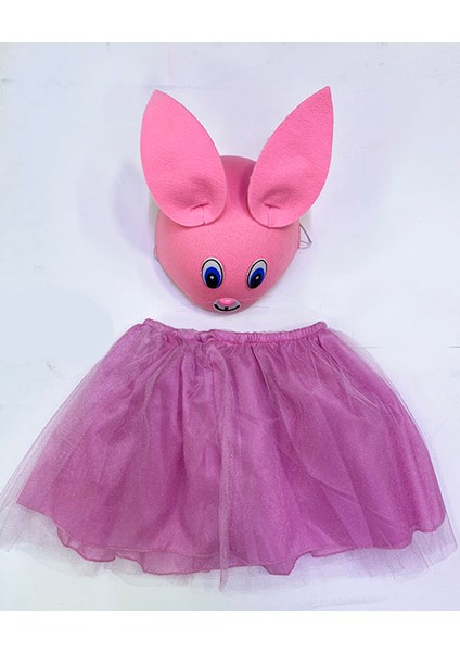 Çocuk Gösteri Kostümü Pembe Tavşan