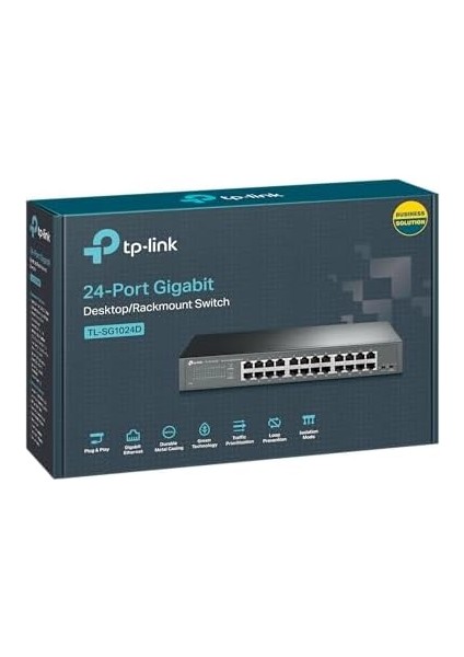 TL-SG1024D Gigabit Masaüstü Anahtar, Siyah, 24'lü modelleri