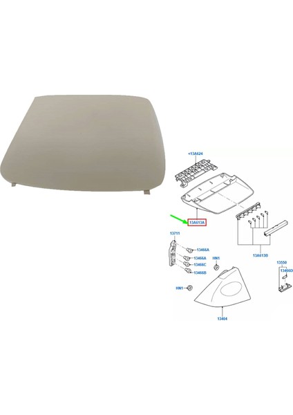 Yüksek Seviye Fren Lambası Trim Kapağı 5M51-13N408-AF36X0 Için (Yurt Dışından)