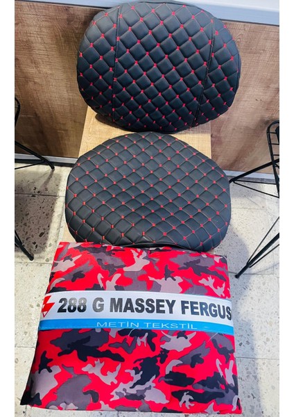 Massey Ferguson 288 G Kabinli Traktör Brandası Deri Koltuk Kılıfı Hediyeli