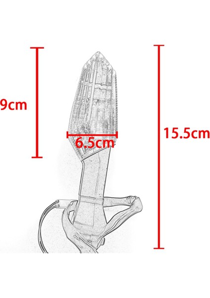 Ön ve Arka Dönüş Sinyal Lambası Göstergesi Sinyal Lambası A (Yurt Dışından) fırsatları