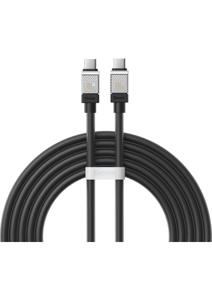 Coolplay Type-C Hızlı Şarj Kablosu 100W 2 Metre - Siyah