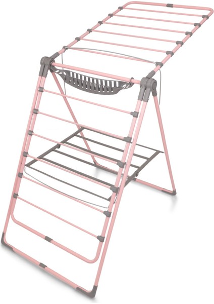İronika Extra Kalın Borulu Çamaşır Kurutma Askısı Çamaşır Kurutmalık Askılık Pembe