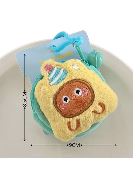 Yaratıcı Sevimli Peluş Bebek Bozuk Para Kesesi Çok Işlevli Anahtarlık (Yurt Dışından)