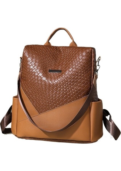 Yeni Sıcak Satış Sırt Çantası Kadın Çantası Basit ve Şık Büyük Kapasiteli Ekleme Bayan Sırt Çantası Öğrenci Okul Çantası Kadın (Yurt Dışından)