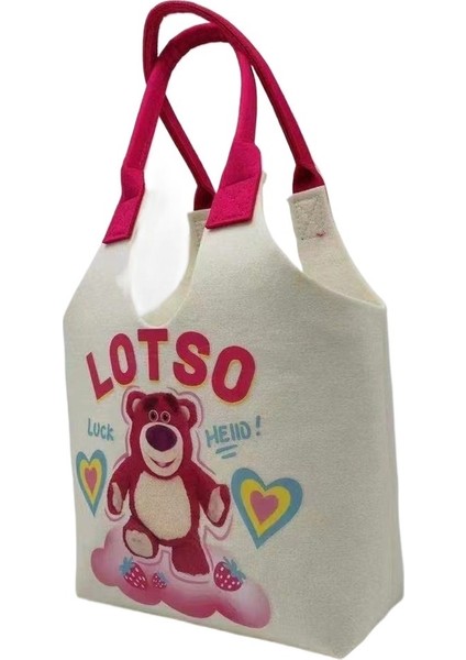 Keçe Çanta El Çantası Çizgi Film Öğrenci Sevimli El Çantası Hatıra Hediye Kutusu Keçe Kumaş El Çantası (Yurt Dışından)