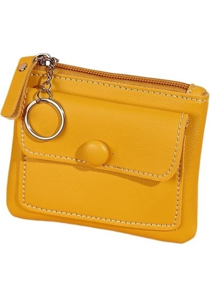 Ultra Ince Kısa Bozuk Para Kesesi Fermuarlı Bozuk Para Kart Tutucu Anahtar Çantası (Yurt Dışından)