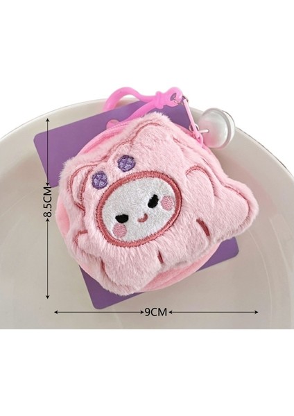 Yaratıcı Sevimli Peluş Bebek Bozuk Para Kesesi Çok Işlevli Anahtarlık (Yurt Dışından)