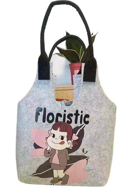 Keçe Çanta El Çantası Çizgi Film Öğrenci Sevimli El Çantası Hatıra Hediye Kutusu Keçe Kumaş El Çantası (Yurt Dışından)