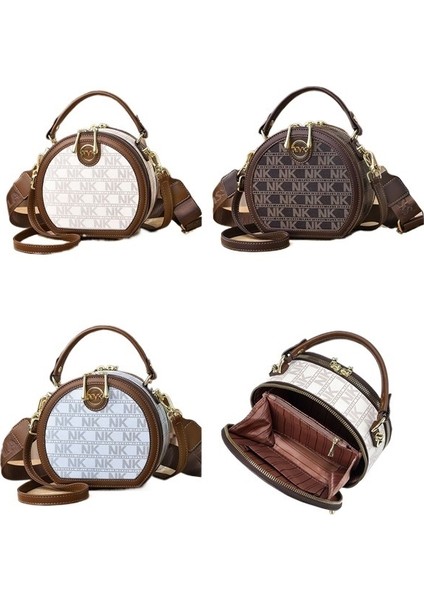 Kadınlar Için Tek Omuzlu Postacı Çantası Yeni Stil Basit ve Atmosferik Küçük Yuvarlak Çanta Kore Tarzı Trend Kişilik Büyük Kapasiteli Küçük Çanta (Yurt Dışından) fiyatları