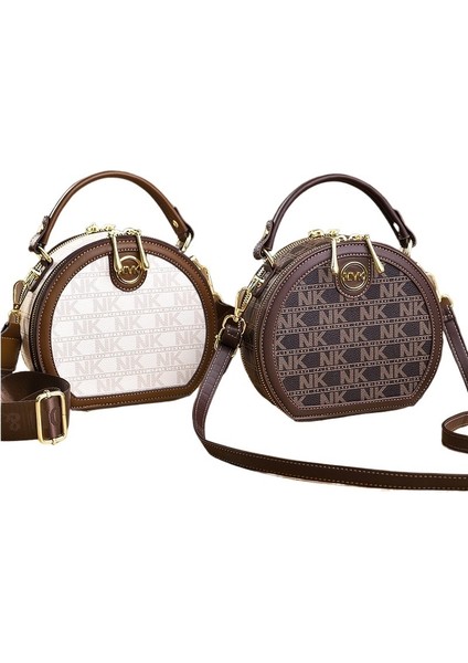 Kadınlar Için Tek Omuzlu Postacı Çantası Yeni Stil Basit ve Atmosferik Küçük Yuvarlak Çanta Kore Tarzı Trend Kişilik Büyük Kapasiteli Küçük Çanta (Yurt Dışından) modelleri