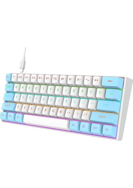 K98 Gerçek Mekanik Klavye Mavi Eksen Kırmızı Eksen Kablolu Iki Renkli Enjeksiyon Süblimasyon Tuş Takımı Oyun Çevre Birimleri (Yurt Dışından)
