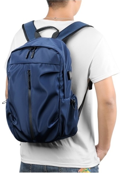 Sırt Çantası Erkek Yeni Iş Rahat Bilgisayar Çantası USB Şarj Seyahat Öğrenci Sırt Çantası (Yurt Dışından) fiyatları