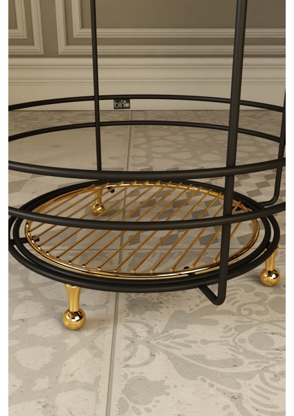 Metal ve Suntalam Zigon Sehpa – Altın Renk Ayaklı, Paslanmaz, Suya Dayanıklı, 40x40x55 cm, Salon ve Oturma Odası için Şık ve Fonksiyonel Tasarım