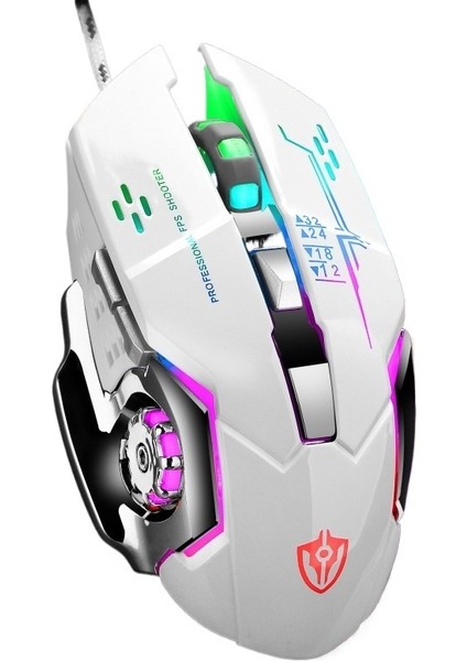 X7 Makro Programlama Mekanik Fare Kablolu Oyun Faresi (Yurt Dışından)