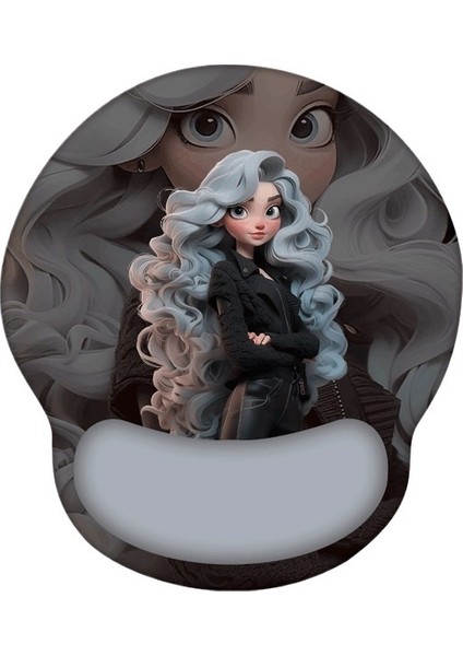 Mouse Pad Bilek Desteği Klavye Bilek Desteği Kızlar Ofis Bilgisayar Silikon Kaymaz Mat (Yurt Dışından)