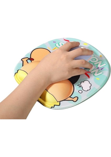 Crayon Shin-Chan Silikon Bilek Fare Altlığı Çizgi Film Sevimli Ofis Oyunu Bilek Pedi Üç Boyutlu Kalın Kaymaz Masa Matı (Yurt Dışından) fırsatları