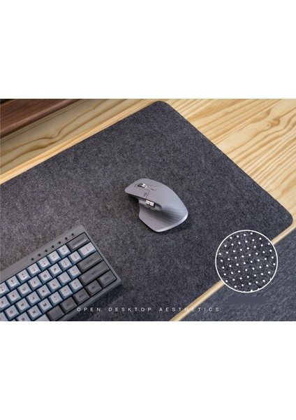 Mouse Pad Büyük Keçe Masa Pedi Basit Ofis Dizüstü Bilgisayar Klavye Öğrenci Çalışma Yazma Pedi (Yurt Dışından)