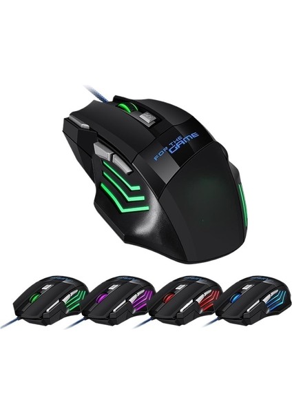 Kablolu Oyun Faresi 7 Düğmeli Renkli Oyun Faresi (Yurt Dışından) fırsatları