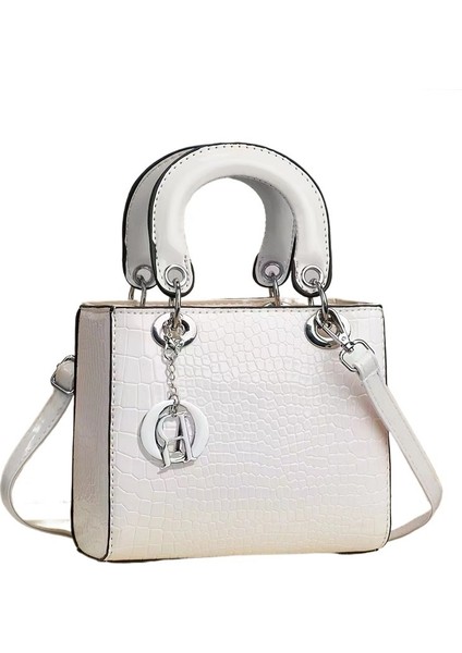 Yeni Taş Desenli Omuz Çantası Trend Moda Kova Çanta Sınır Ötesi Çok Yönlü Büyük Kapasiteli Atmosferik Omuz Çapraz Çanta Büyük Kapasiteli (Yurt Dışından)