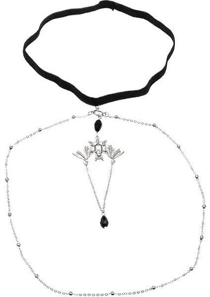 Yaz Yarasa Kolye Siyah Kristal Bacak Zinciri Elastik Zincir Yarasa Bacak Halkası Kadın Sıcak Kız Uyluk Zinciri (Yurt Dışından) fırsatları