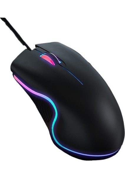 Kablolu Fare Oyunu Renkli Sessiz Sessiz Bilgisayar Dizüstü Masaüstü Ev Ofis Faresi (Yurt Dışından)