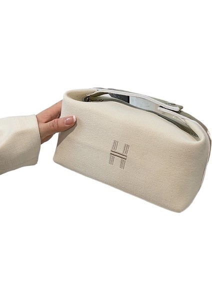 Kırmızı Makyaj Taşınabilir El Tipi Bez Çanta Kozmetik Seyahat Tuvalet Çantası (Yurt Dışından)