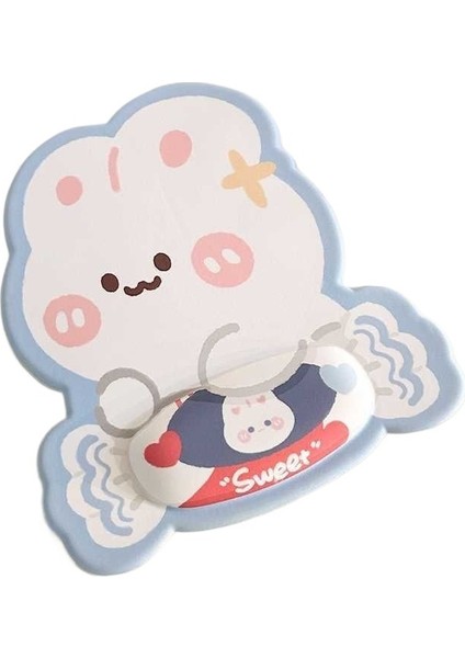 Tavşan Mouse Pad Bilek Pedi Klavye El Desteği Masaüstü Pedi Kızlar Oyun Ofisi Mouse Pad (Yurt Dışından) fiyatları