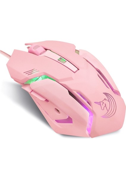 Gökkuşağı Atı Lol Yedi Düğmeli E-Spor Faresi USB Kablolu Oyun Faresi (Yurt Dışından) fiyatları