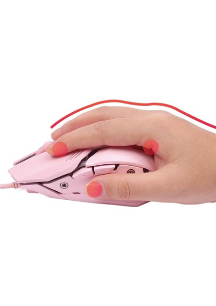 Gökkuşağı Atı Lol Yedi Düğmeli E-Spor Faresi USB Kablolu Oyun Faresi (Yurt Dışından) fırsatları