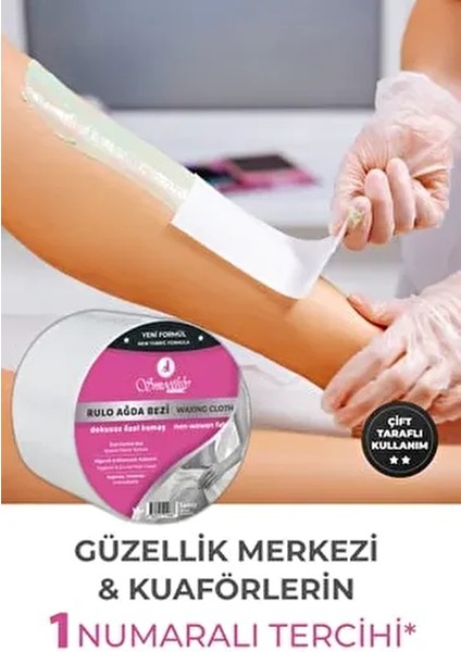 Professional Kuaför Ağda Bezi 10 Metre Ağda Kağıdı Çift Taraflı Kullanım