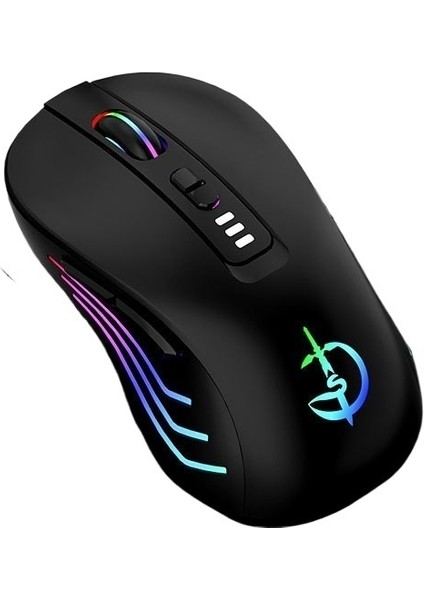 Taşınabilir Ofis Sessiz Kablosuz Fare Şarj Edilebilir Bluetooth Çift Mod 5.0 Sessiz Unisex (Yurt Dışından)