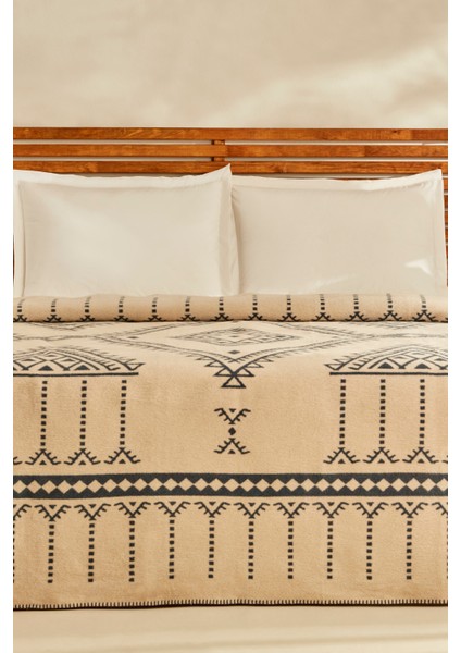 Marla Çift Kişilik Pamuklu, Yumuşak Dokulu Battaniye 200x220 cm – Sıcak ve Konforlu