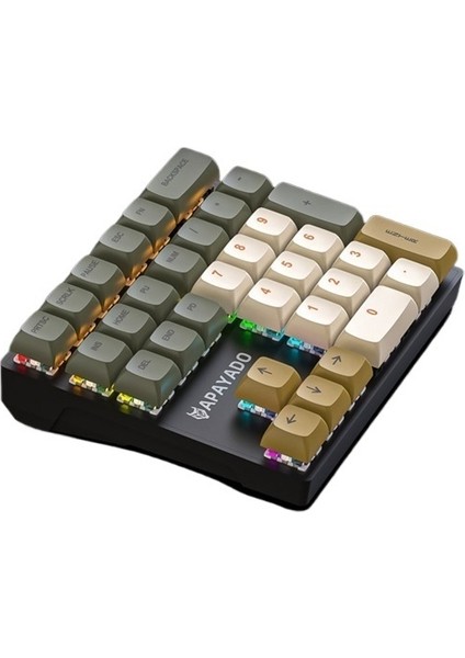 Mekanik Dijital Klavye Mavi Eksen Muhasebe Finans Not Defteri Harici Mini Kablolu Sol El Tek Elle Kullanılan Küçük Klavye (Yurt Dışından)