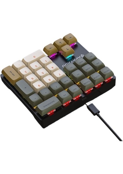 Mekanik Dijital Klavye Mavi Eksen Muhasebe Finans Not Defteri Harici Mini Kablolu Sol El Tek Elle Kullanılan Küçük Klavye (Yurt Dışından) fiyatları