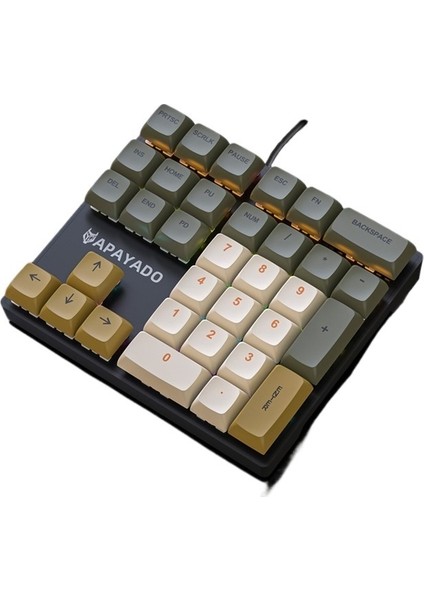 Mekanik Dijital Klavye Mavi Eksen Muhasebe Finans Not Defteri Harici Mini Kablolu Sol El Tek Elle Kullanılan Küçük Klavye (Yurt Dışından) modelleri