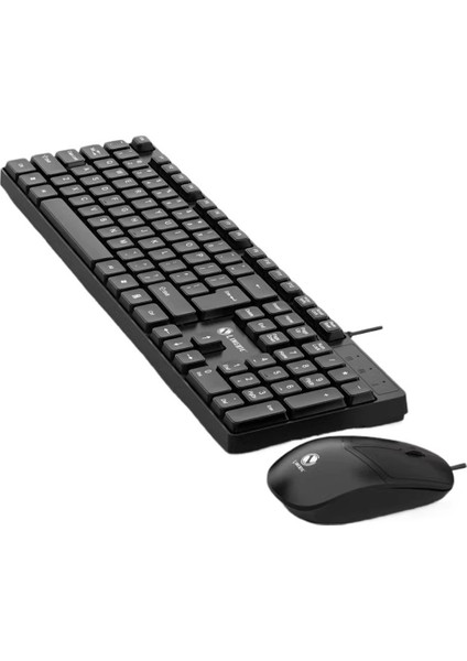 Aoc KB161 Kablolu Tek Klavye USB Dizüstü Bilgisayar Masaüstü Bilgisayar Iş Ofisi Taşınabilir Fare Klavye Iki Parçalı Set (Yurt Dışından)