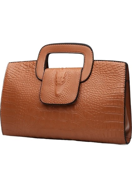 Kadın Çantası Yeni Timsah Desenli Clutch Moda Kabartmalı Çapraz Askılı Tek Omuz Çantası (Yurt Dışından) fiyatları