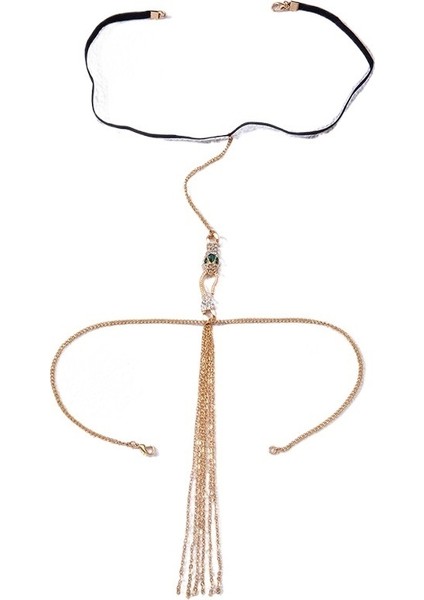 Yaz Tatlı Serin Yılan Püskül Bacak Zinciri Plaj Stili Rahat Vücut Zinciri Bacak Zinciri Kadın (Yurt Dışından)