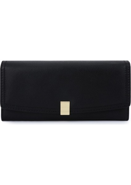 Koyu Kore Tarzı Cüzdan Uzun Büyük Üç Katlı Bayan Üst Düzey Debriyaj Çantası (Yurt Dışından)