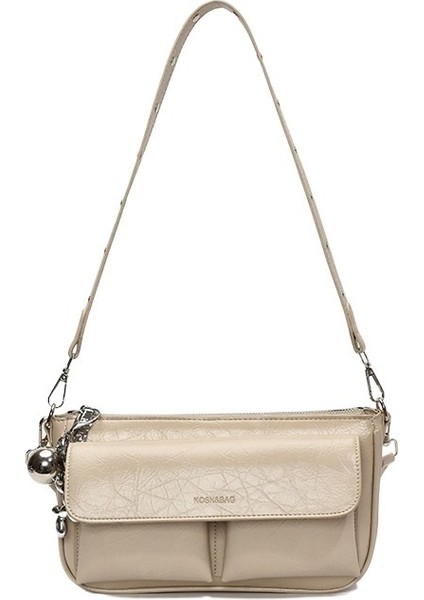 Çok Yönlü Moda Baget Çanta Hafif Lüks Işe Gidip Gelme Eğlence Basit Tasarım Omuz Çantası Kadınlar Için (Yurt Dışından)