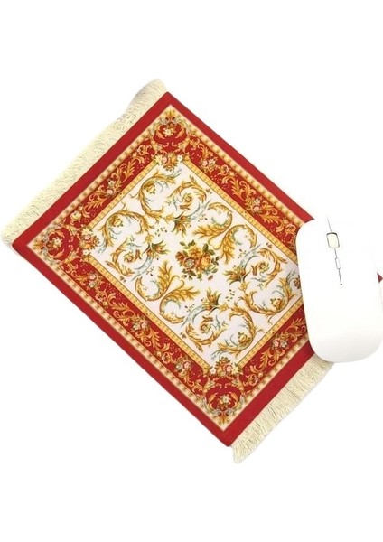 Retro Saray Tarzı Püskül Fransız Küçük Yer Matı Türk Halısı Mouse Pad Isı Yalıtımı Çay Altlığı Fotoğraf Altlığı (Yurt Dışından)