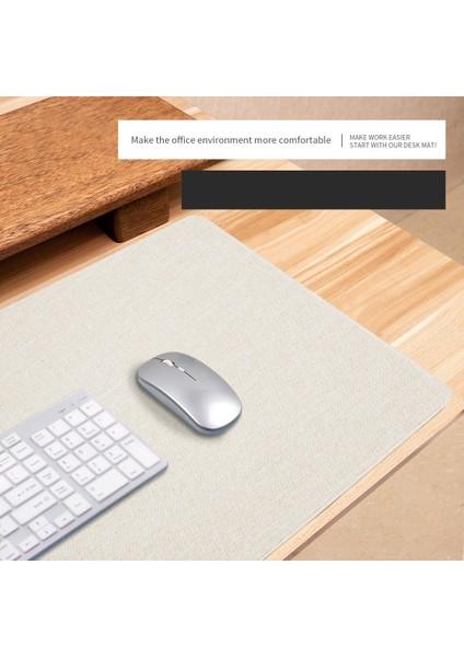 Mouse Pad Büyük Boy Ofis Masası Dizüstü Bilgisayar Klavyesi Pamuk ve Keten Yazı Masası Pedi Büyük Basit Üst Düzey (Yurt Dışından)