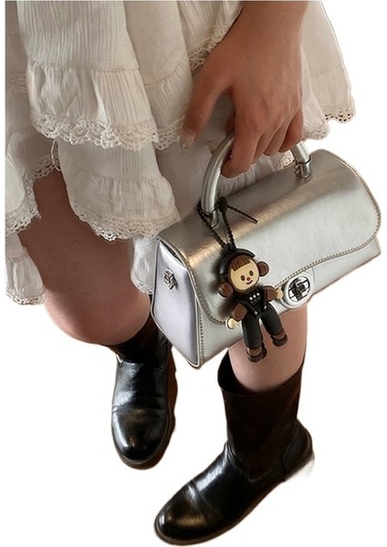 Yeni Stil Kızlar Sevimli Dekorasyon Küçük Taze Tüm Maç Basit Küçük Çanta Yüksek Kaliteli Doku Hafif Lüks Omuz Çantası Postacı Çantası (Yurt Dışından)