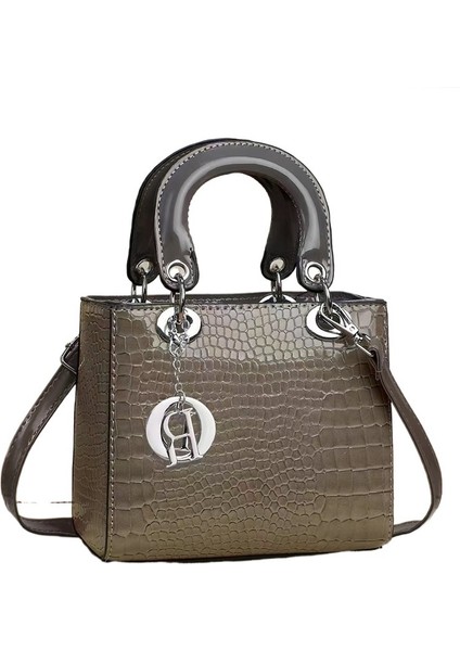 Yeni Taş Desenli Omuz Çantası Trend Moda Kova Çanta Sınır Ötesi Çok Yönlü Büyük Kapasiteli Atmosferik Omuz Çapraz Çanta Büyük Kapasiteli (Yurt Dışından)